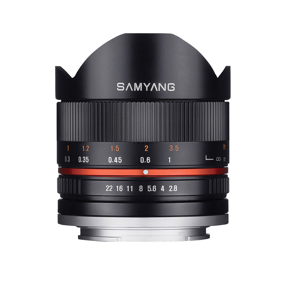 SAMYANG 8mm f/2.8 II Fisheye Lens for Fujifilm X Mount (Silver/Blcak)